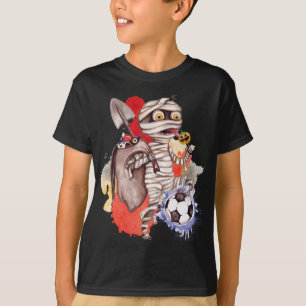 T-shirt Halloween de football objectif hanté : Halloween d