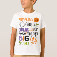 Halloween de la chemise Big Brother Faire-part