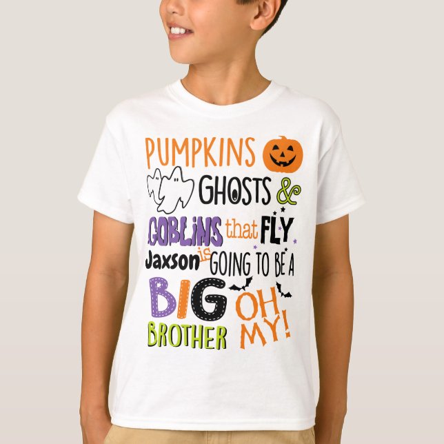 T-shirt Halloween de la chemise Big Brother Faire-part (Devant)