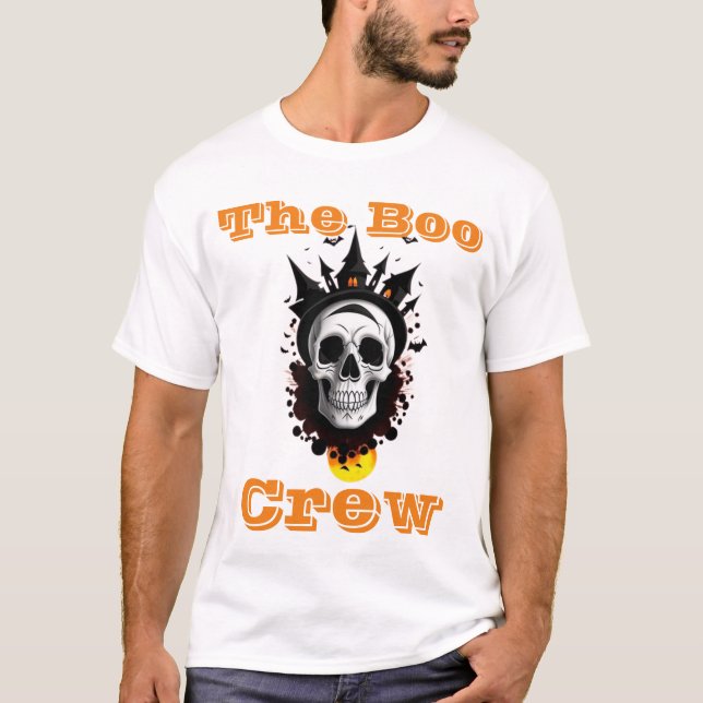 T-shirt Halloween de l'équipage du Boo (Devant)