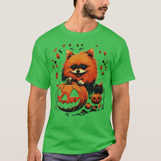 T-shirt Halloween de Poméranie