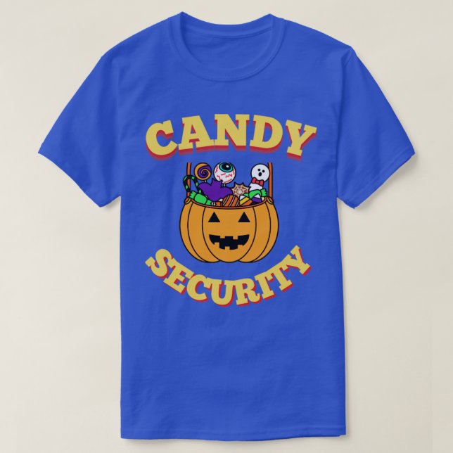 T-shirt Halloween de sécurité de bonbons1 (Design devant)