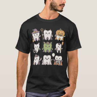 T-shirt Halloween Dentist Witcheeth Dental Crew Costume Me