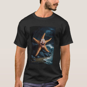 T-shirt Halloween déplaisante Starfish Ocean Horreur sous
