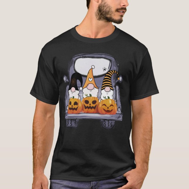 T-shirt Halloween drôle avec mes nanas (Devant)