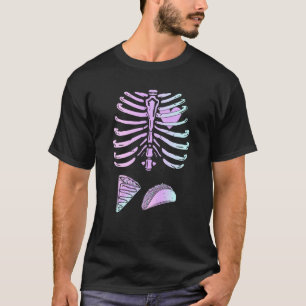 T-shirt Halloween Drôle Squelette Tacos Pastel Goth Grosse