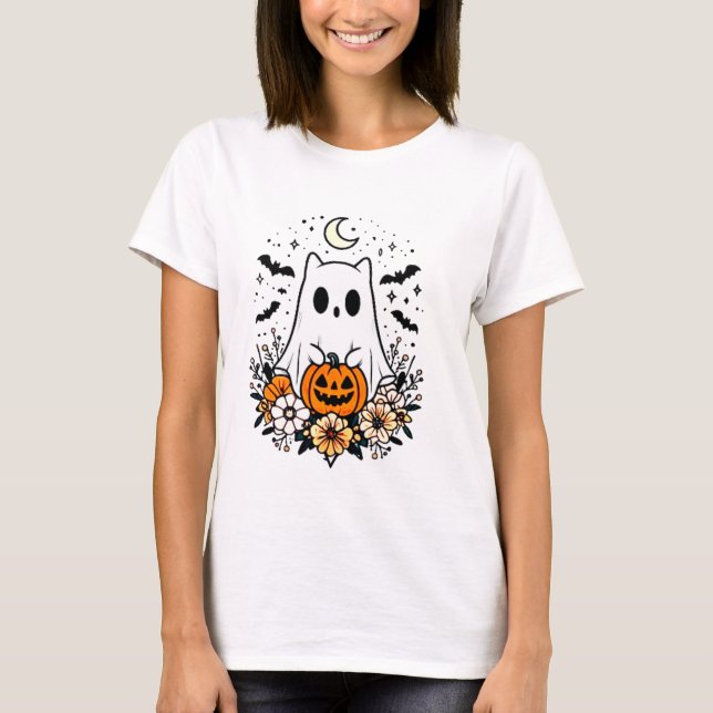 T-shirt Halloween duo enchanteur (Devant)