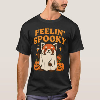 T-shirt Halloween Éffrayant de Feelin Red Panda