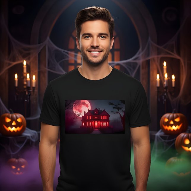T-shirt Halloween éffrayant Haunween Haunted House Design (Créateur téléchargé)