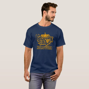 T-shirt Halloween Éffrayant noir et jaune