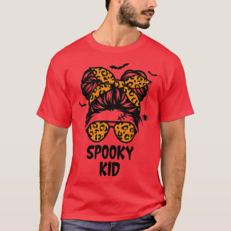 T-shirt Halloween éffrayant pour les filles Jeunes Messy B