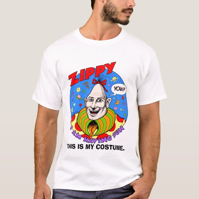 T-shirt Halloween énergique classique "costume " (Devant)