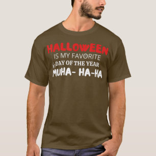 T-shirt Halloween Est Mon Jour Favori De L'Année Octobre