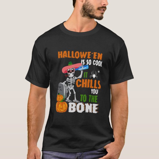 T-shirt Halloween Est Si Cool Qu'Il Vous Frappe À La March (Devant)