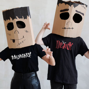 T-shirt Halloween Famille Correspondant Drôle Deady Papa P