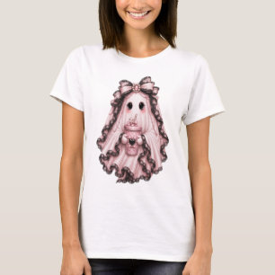 T-shirt Halloween Fantôme Café Mignon Coquett Ro