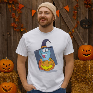 T-shirt Halloween fantôme en sorcière Éffrayante Citrouill