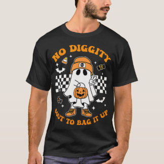 T-shirt Halloween Fantôme Pas De Bout De Diggité Pour L'En