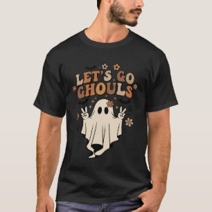 T-shirt Halloween Fantôme Rétro Allons-y les revenants Vin