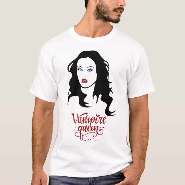T-shirt Halloween Femme Vampire Vampire Fille Vampire Lady (Devant)