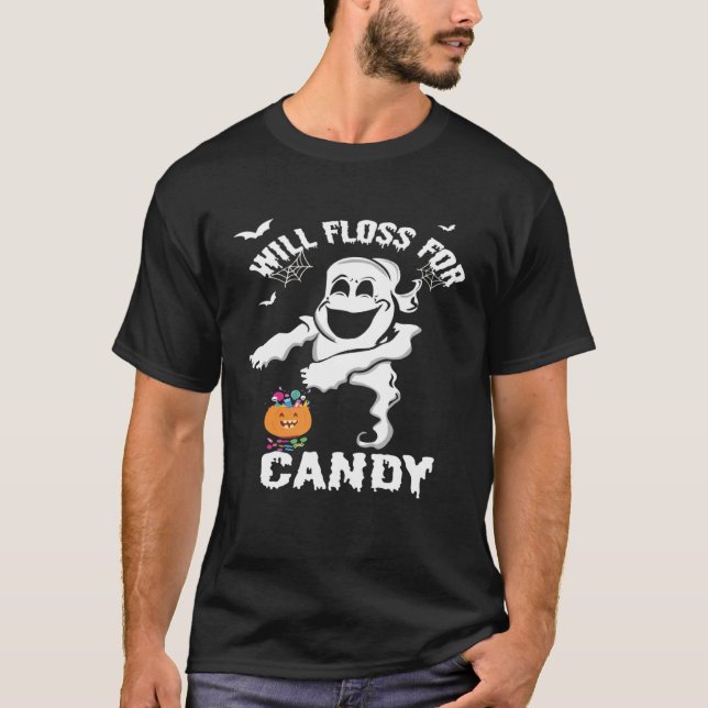 T-shirt Halloween  Flossing Ghost Dance Kids (Devant)