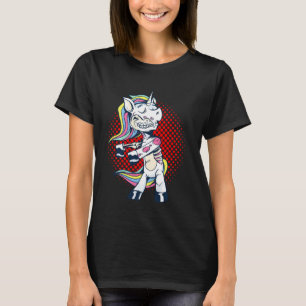 T-shirt Halloween Flossing Zombie Unicorn Funny Cool Facil