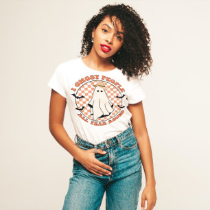 T-SHIRT HALLOWEEN FUNNY INTROVERT  JE FAIS FOULE AUX GENS 