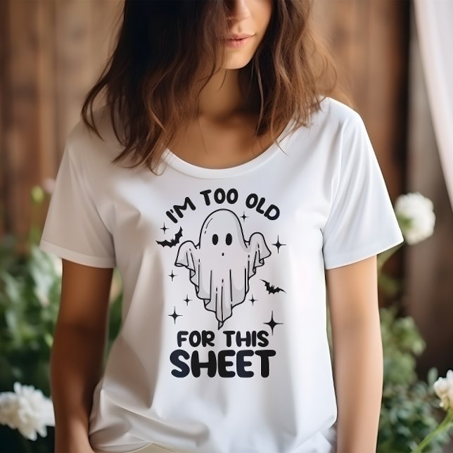 T-SHIRT HALLOWEEN FUNNY JE SUIS TROP VIEILLE POUR CETTE FE (Créateur téléchargé)