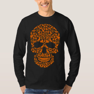 T-shirt Halloween Funny Pitbull Chien Crâne