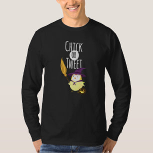 T-shirt Halloween Gag Chick Ou Tweet Trick Ou Treat Joke C