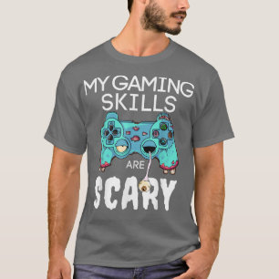 T-shirt Halloween Gamer Skeleton Zombie Ghost Contrôleur B
