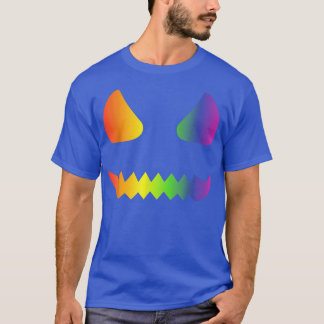 T-shirt Halloween Gay Lesbians Pride Pumpkin Face LGBTQ Pr