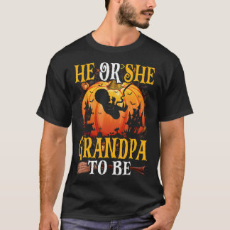 T-shirt Halloween Genre Révèle Que Lui Ou Lui Grand-Père E