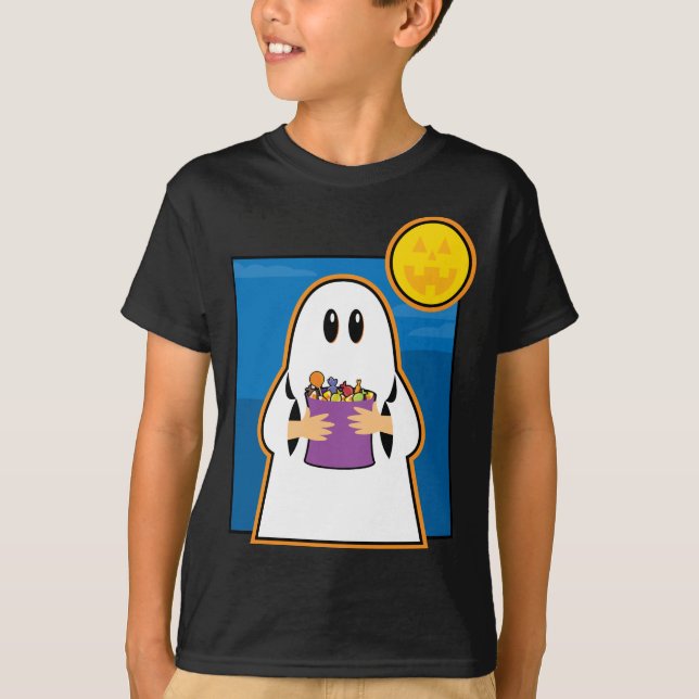 T-shirt Halloween Ghost (Devant)