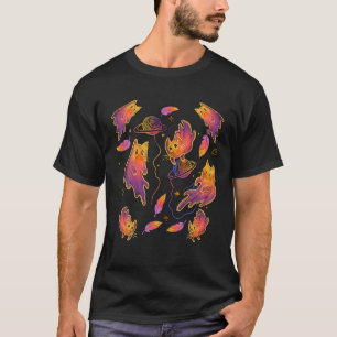 T-shirt Halloween Ghost Cats cool Style d'automne éffrayan