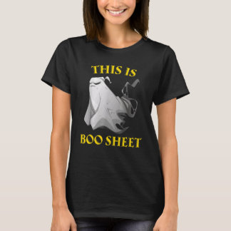 T-shirt Halloween Ghost Costume Boo Sheet  Joke Womens & M