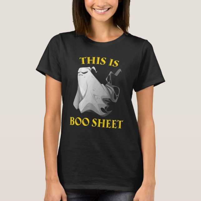 T-shirt Halloween Ghost Costume Boo Sheet  Joke Womens & M (Devant)