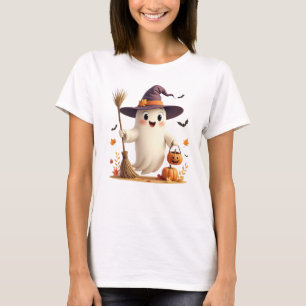 T-shirt Halloween Ghost Cute Witchy