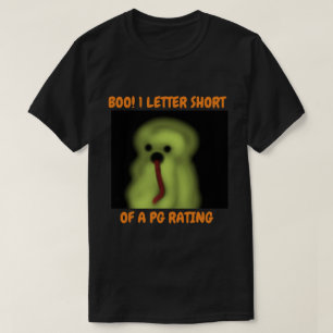 T-shirt Halloween Ghost Green Red Black Haunting Boo