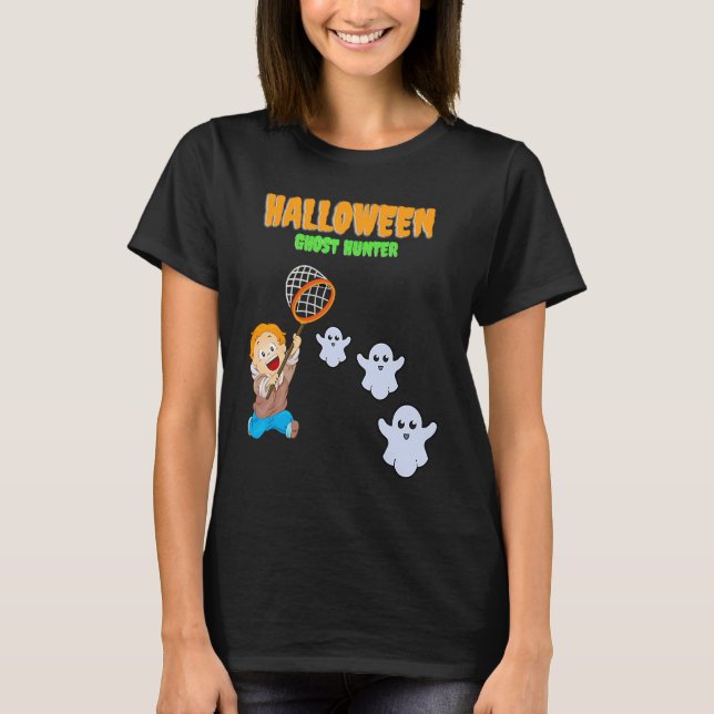 T-shirt Halloween Ghost Hunter (Devant)