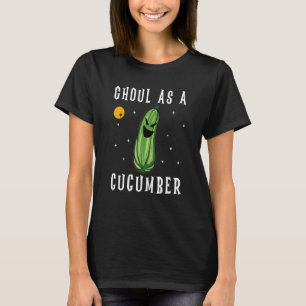 T-shirt Halloween Ghoul Pun Monster Cucumber Pickle Sayi