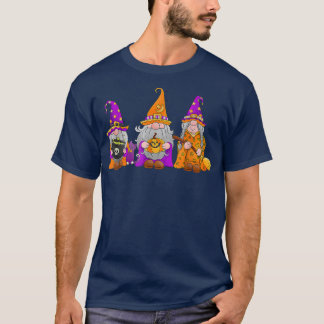 T-shirt Halloween Gnomes mignon Automne Citrouille Automne