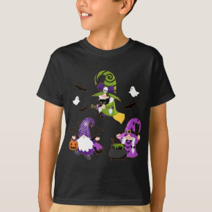 T-shirt Halloween Gnomes mignon Citrouille d'automne
