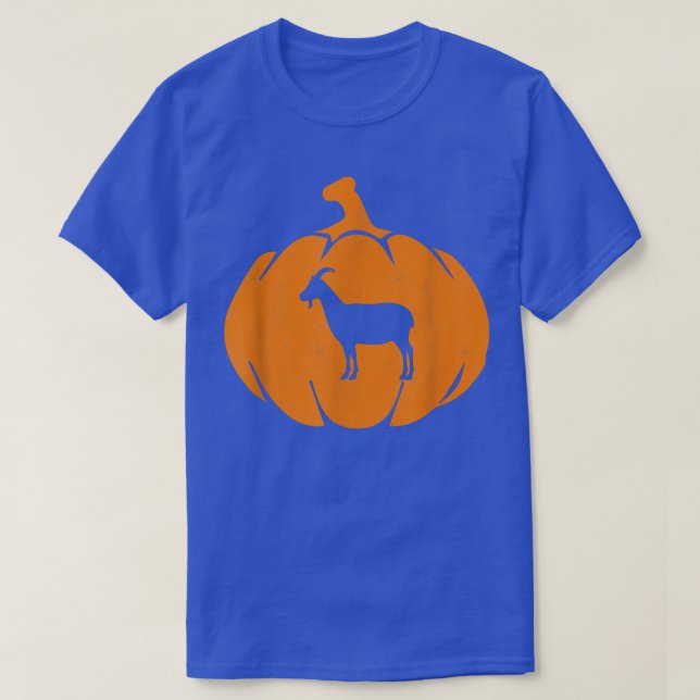 T-shirt Halloween Goat Pumpkin 186 (Design devant)