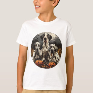 T-shirt Halloween Great Dane Dogs Jack-o'-lantern