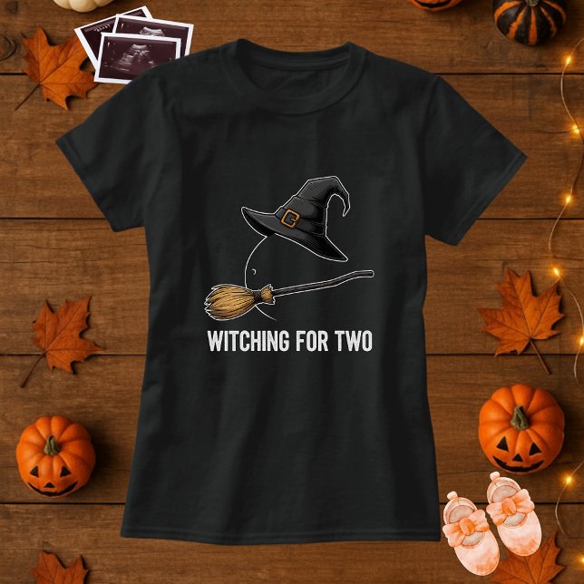 T-shirt Halloween Grossesse Sorcière Enceinte Pour Deux (Créateur téléchargé)