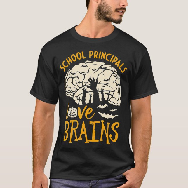 T-shirt Halloween Head professeur principal (Devant)