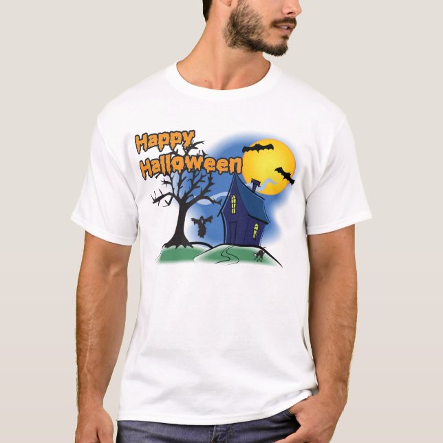 T-shirt Halloween heureux (Devant)