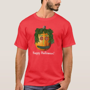 T-shirt Halloween heureux - Visage Citrouille non coupé