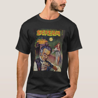 T-shirt Halloween Horror Vintage Crâne Monster Comique Liv